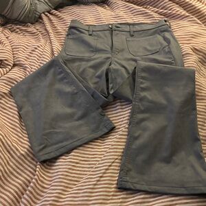 GAP High Rise '70s Flare Pants - Gray